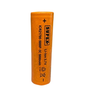 ICR21700-5000F-3C Lityum Ion 3.7V 5000mAh 3C Deşarj Akımı Düz Kafa Pil
