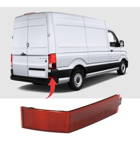 Vw Crafter 2017-2021 Arka Tampon Reflektörü Sağ 7C0945106