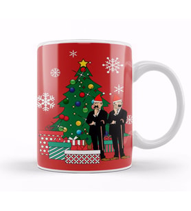 Thomson and Thompson Around The Christmas Tree Tintin Kupa Bardak Porselen