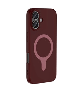 iPhone 17 Kılıf M-Safe Şarj Özellikli Aris Silikon Kılıf Mürdüm