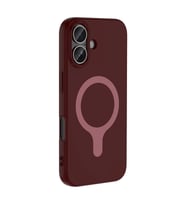 iPhone 17 Kılıf M-Safe Şarj Özellikli Aris Silikon Kılıf Mürdüm