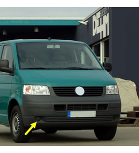 VW Transporter T5 2004-2010 Ön Tampon Sağ Sis Kapağı Sissiz 7H0807490C