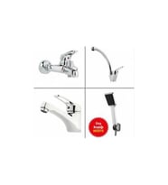 ARÇE Mix Banyo Evye Lavabo Bataryası Ve Hediye Duş Takımı