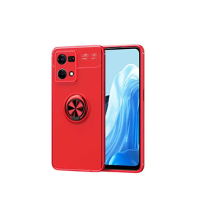 Oppo Reno 7 4G Uyumlu Kılıf Zore Ravel Silikon Kapak (Kırmızı)