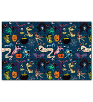 Cakapuzzle  Halloween Pattern  Puzzle Yapboz MDF (Ahşap) (120 Parça)