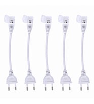 220V Hortum COB Neon LED Fiş Girişi 5’li Set Tak Çalıştır Şerit LED Enerji Bağlantı Kablosu IP65 Uyumlu