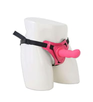 Belden Bağlamalı Modern Dildo Pembe 12,5 cm