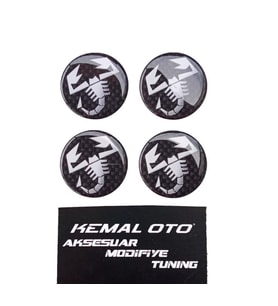 Grande Punto Yuvarlak Abarth Logo Rozet Jant Göbeği