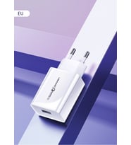 Oddity Usams US-CC083 T22 18W Hızlı Şarj Adaptörü QC3.0 – iPhone 13 / Samsung S23 / Google Pixel 8 Uyumlu