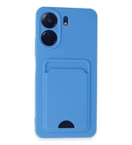 Redmi 13C Kılıf Kelvin Kartvizitli Silikon - Mavi