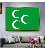 Altın Çerçeveli dekoratif tablo l164 (Gold)