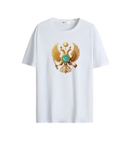 Türkçülük Görselli  Unisex (Tshirt) Tişört (Beyaz)