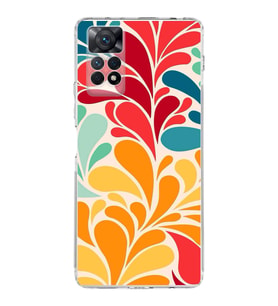 PrintiFy Xiaomi Redmi Note 11 ile Uyumlu 1mm Slim Fit Retro Renkler 5 Baskılı Şeffaf  Kılıf
