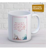 Kişiye Özel İsim Yazılabilir Sevgi Temalı Kupa Bardak