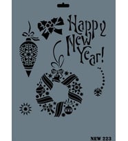 Rich New Seri N-223 Stencil 35x25 cm