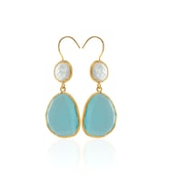 Kadir Jewellery 22 Ayar Altın Kaplama Kadın Sallantılı Küpe -El İşçiliği Ve Hipoalerjenik Küpe