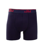 Ören Stil 44-8032 Lacivert 3'lü Paket Erkek Pamuklu Likralı Boxer