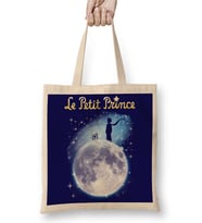 Le Petit Prince Küçük Prens 04 Bez Çanta Uzun Saplı