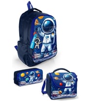 Kids Lacivert Astronot Desenli 3’lü Okul Çanta Seti SET0133252