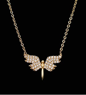 Gold Renk Melek Kolye