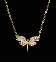 Gold Renk Melek Kolye