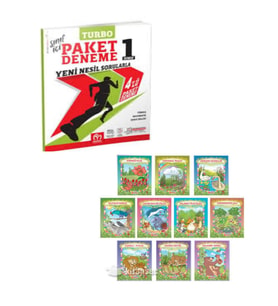 1.Sınıf Turbo Paket Deneme Yeni Nesil Sorularla Ve Medyan Hikaye Seti 10 'lu
