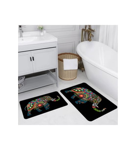 Eliana Home Baskılı 2'li Banyo Paspas Takımı RVG5153