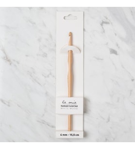 La Mia Whitewood 4 Mm 15.5 Cm Ahşap Yün Tığ