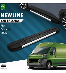 S-Dizayn Fiat Ducato 3 Kısa Şase NewLine Krom Yan Basamak 203 Cm 2006-2014 A+ Kalite