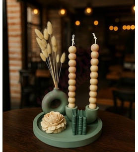 Mumelia Candles Teşekkür Işığı - Doğal Soya Dekoratif Mum Seti