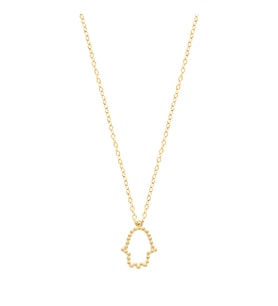 EMILIANO JEWELLERY 925 AYAR GÜMÜŞ TAŞLISİZ HAMSA KOLYE
