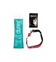 Durex Play Ekstra Hisset Bay Bayan Uyarıcılı Jel 50 ml + Kırmızı Deri Ağız Topu + Hediye