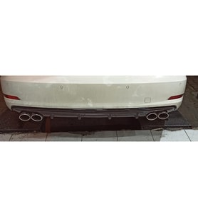 Audi A3 8V Standart Tampon S3 Difüzör Piona Black 2013 2014 2015 2016 Sağ Sol Çift Egzoz Çıkışlı