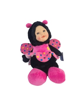 Sevimli Bebek Yüzlü Arı Peluş Oyuncak Uyku Arkadaşı 35 cm (Çok Renkli)