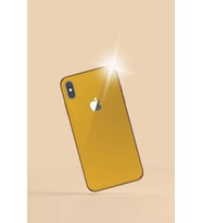 iPhone X Altın Rengi Full Cover Telefon Folyo Kaplama (Çok Renkli)