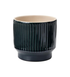 Seramik Saksı, Mavi, 12 cm
