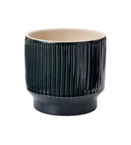 Seramik Saksı, Mavi, 12 cm