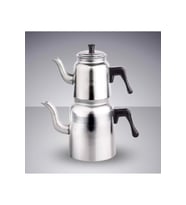 Alüminyum Çaydanlık Büyük Boy - 3,5 L Alt Hazne, 1,7 L Üst Hazne