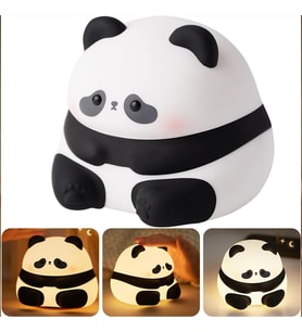 Sevimli Panda Dokunmatik Renk Değiştiren Gece Lambası (RGB)
