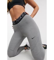 Nike Pro Tigh Fit Full Length Leggings Toparlayıcı Tam Boy Gri Tayt