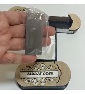 Çakmak Kişiye Özel İsim Yazılı ve Mdf Tasarım Kutulu 24