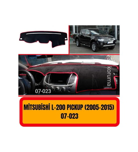 Mitsubishi L 200 Pickup 2005-2015 Ön Örtüsü Göğüs Panel Torpido Koruma Koruyucu Kılıfı Halısı