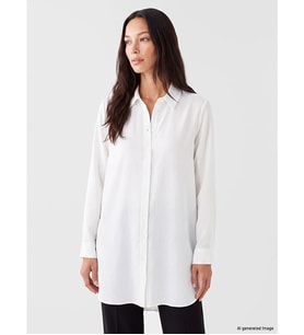 LCW EVERYDAY Ekru Regular Fit Kadın Gömlek Tunik