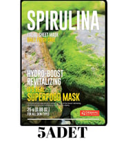 DERMAL 5 ADET Superfood Spiriluna Yüz Maskesi I Nem ve Canlandırıcı
