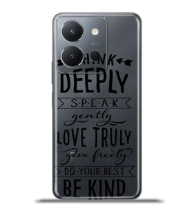 Vivo Y36 Kapak HD Renkli Dizayn Silikon Kılıf - Be Kind