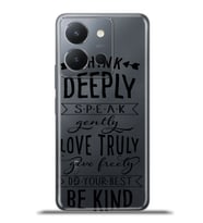 Vivo Y36 Kapak HD Renkli Dizayn Silikon Kılıf - Be Kind
