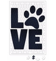 Love Dog Pug Cat Kedi Köpek Puzzle 240 Parça Yapboz