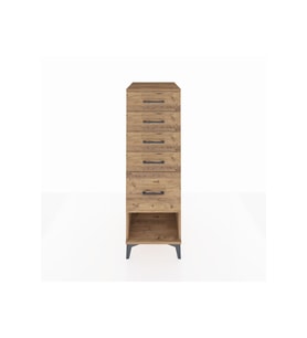 Kronos Dolap 5 Çekmeceli 44x59x134 Çam-Çam