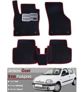 RENAULT CLİO 2 (1998-2004) Uyumlu EVA Paspas Tam Set–Araca Özel,Oto Paspas