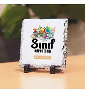 Sınıf Öğretmenlerine Hediye Taş Baskı